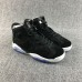 Air Jordan 6 Retro All black Light Blue Basketball Shoes